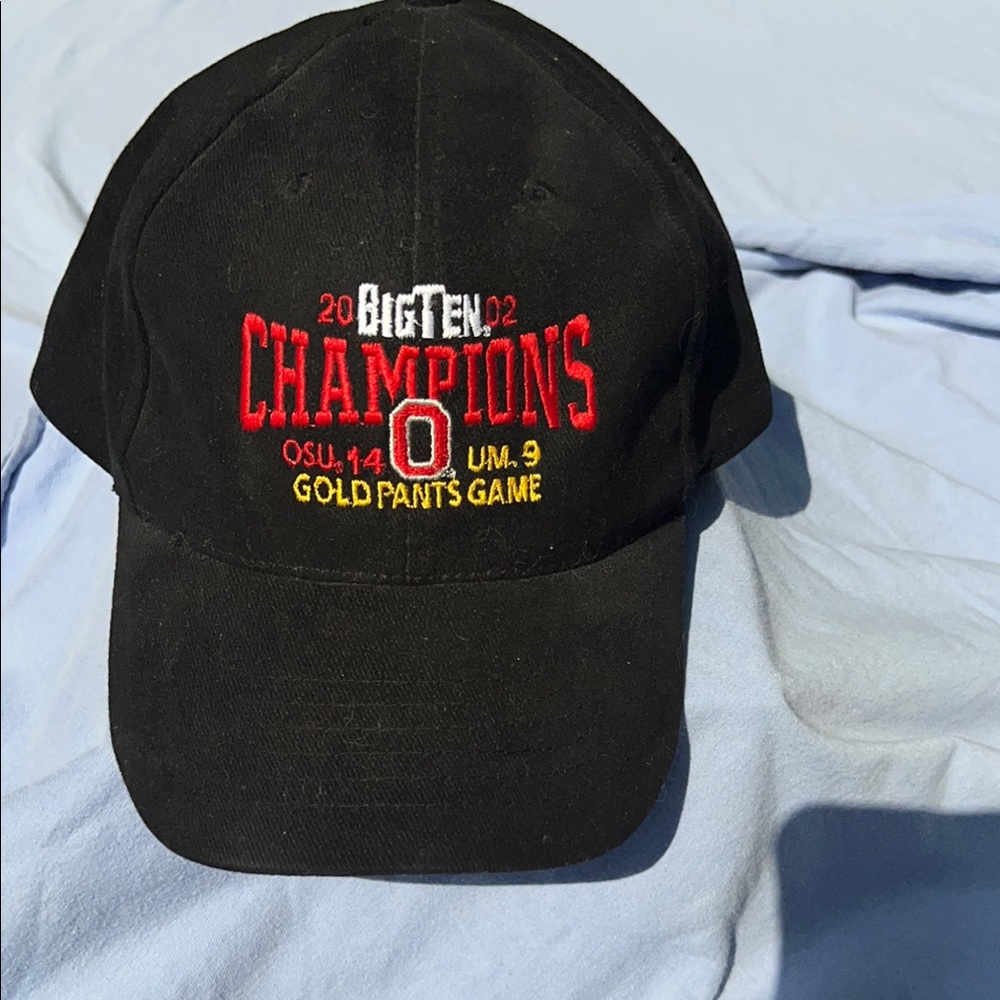 Ohio State Black Big Ten Champions Cap 2002